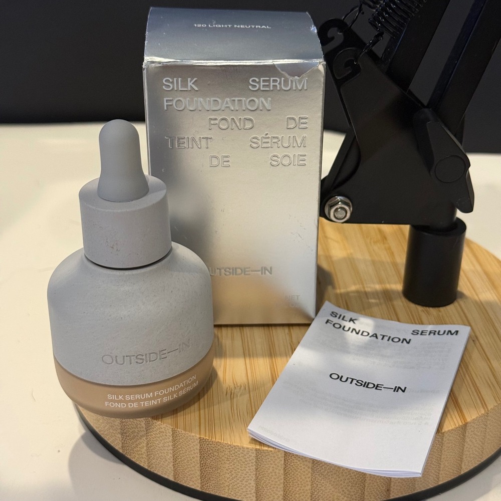 Outside-In • Silk Serum Foundation • 120 Light Neutral 1oz Liquid • New In Box